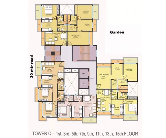  infinity phase 1 Nicon Infinity   Phase I   Tower D Cluster Plan
