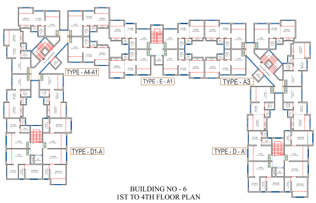  navoday phase 5 BUILDING NO 5 Cluster Plan