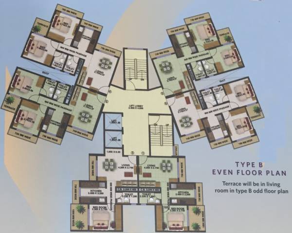 Images for Cluster Plan of Vastusankalp Punyodaya Rio Type B