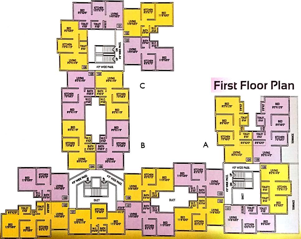 Images for Cluster Plan of Singh Enterprises Sai Rachana Apartment