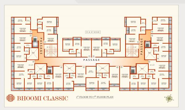  bhoomi-classic-building-no-2 B WING Cluster Plan