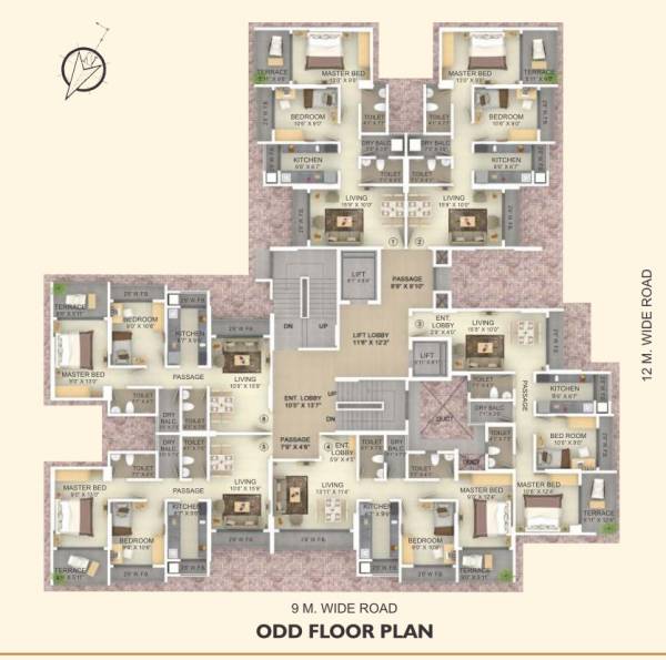  residency ANORA RESIDENCY BUILDING 2 Cluster Plan