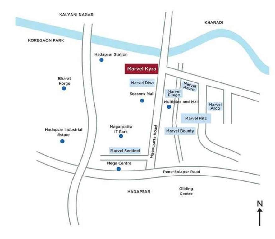  kyra a and b building Location Plan