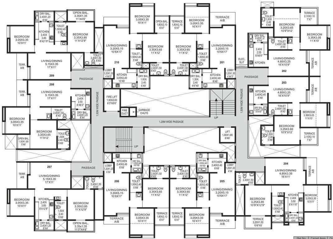  gracia phase 3 c wing Sukhwani Gracia Phase 3 C Wing Cluster Plan for 2nd Floor