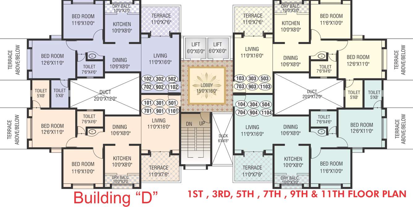 Images for Cluster Plan of Waghere Manikbaug Orchid Building D E F