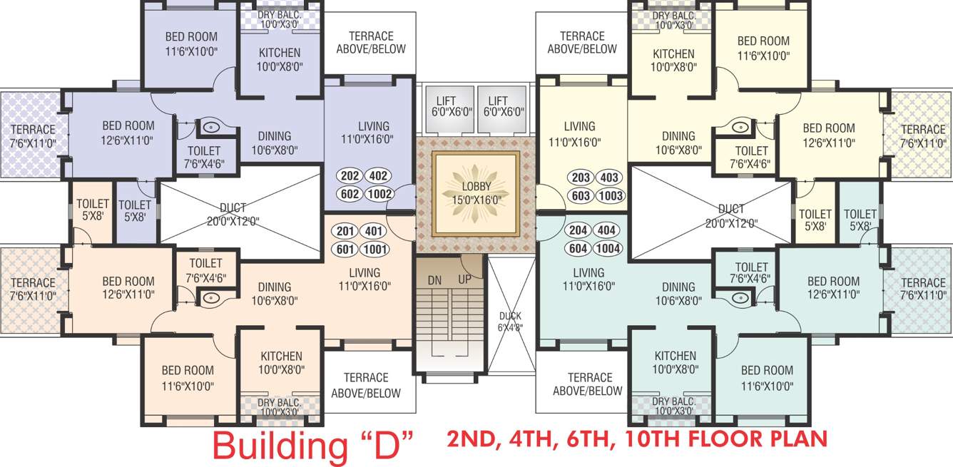 Images for Cluster Plan of Waghere Manikbaug Orchid Building D E F