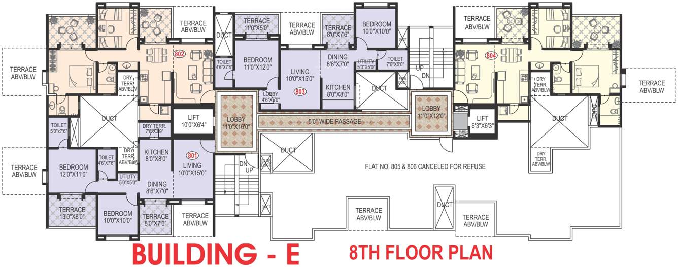 Images for Cluster Plan of Waghere Manikbaug Orchid Building D E F