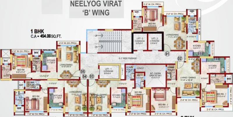 Images for Cluster Plan of Neelyog Virat B Wing