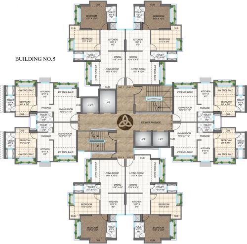 Images for Cluster Plan of Siddharth Riverwood Park Building No 5