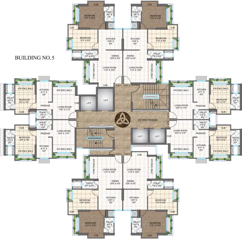 Images for Cluster Plan of Siddharth Riverwood Park Building No 5