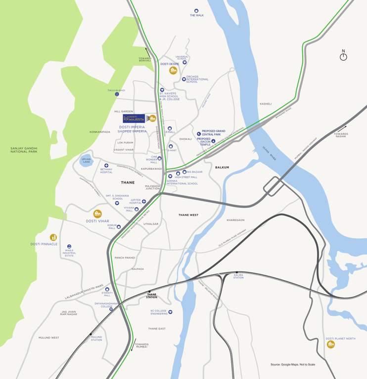 Images for Location Plan of Dosti Imperia Dosti Majesta