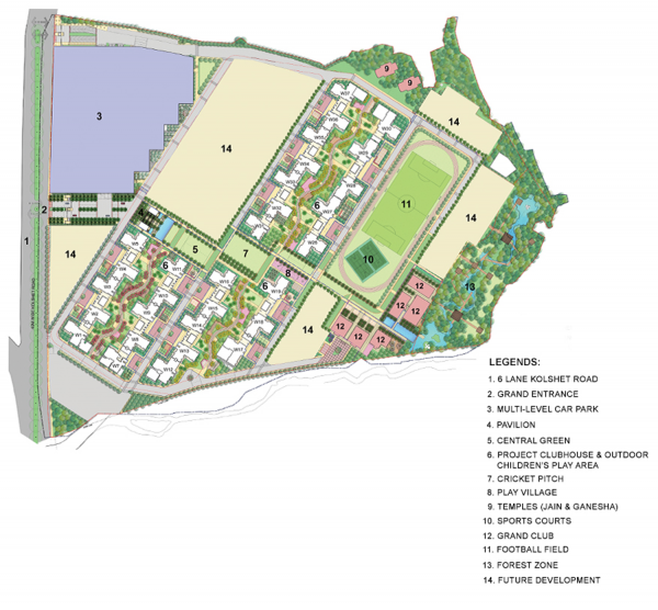 Images for Master Plan of Lodha Amara Tower 36 37 Images for Master Plan of Lodha Amara Tower 36 37
