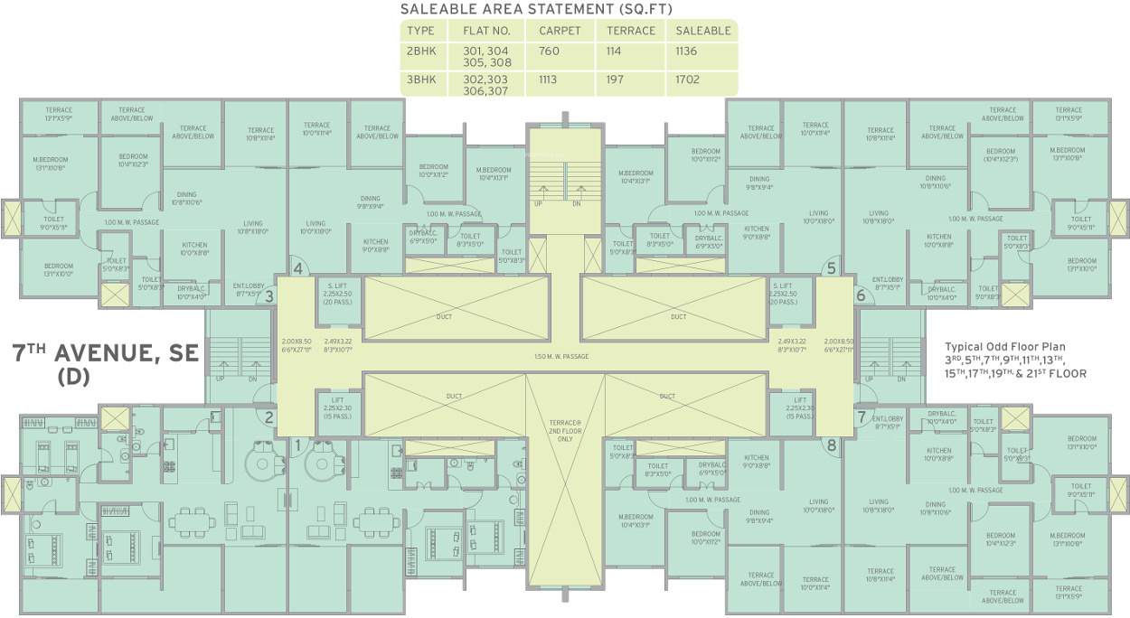 life republic 7th avenue Images for Cluster Plan of Kolte Patil Life Republic 7th Avenue