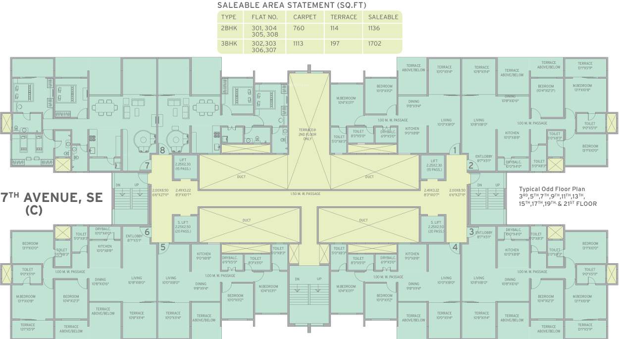 life republic 7th avenue Images for Cluster Plan of Kolte Patil Life Republic 7th Avenue
