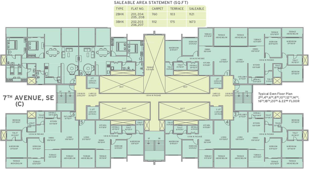life republic 7th avenue Images for Cluster Plan of Kolte Patil Life Republic 7th Avenue