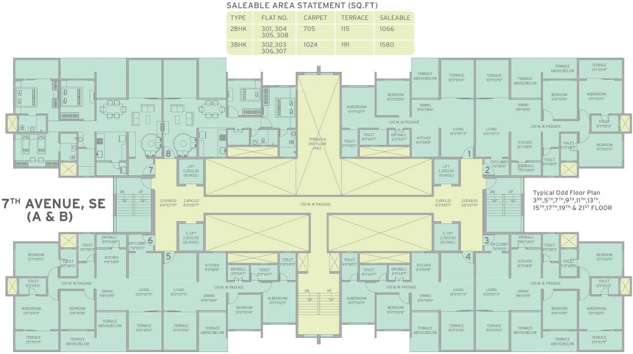 life republic 7th avenue Images for Cluster Plan of Kolte Patil Life Republic 7th Avenue