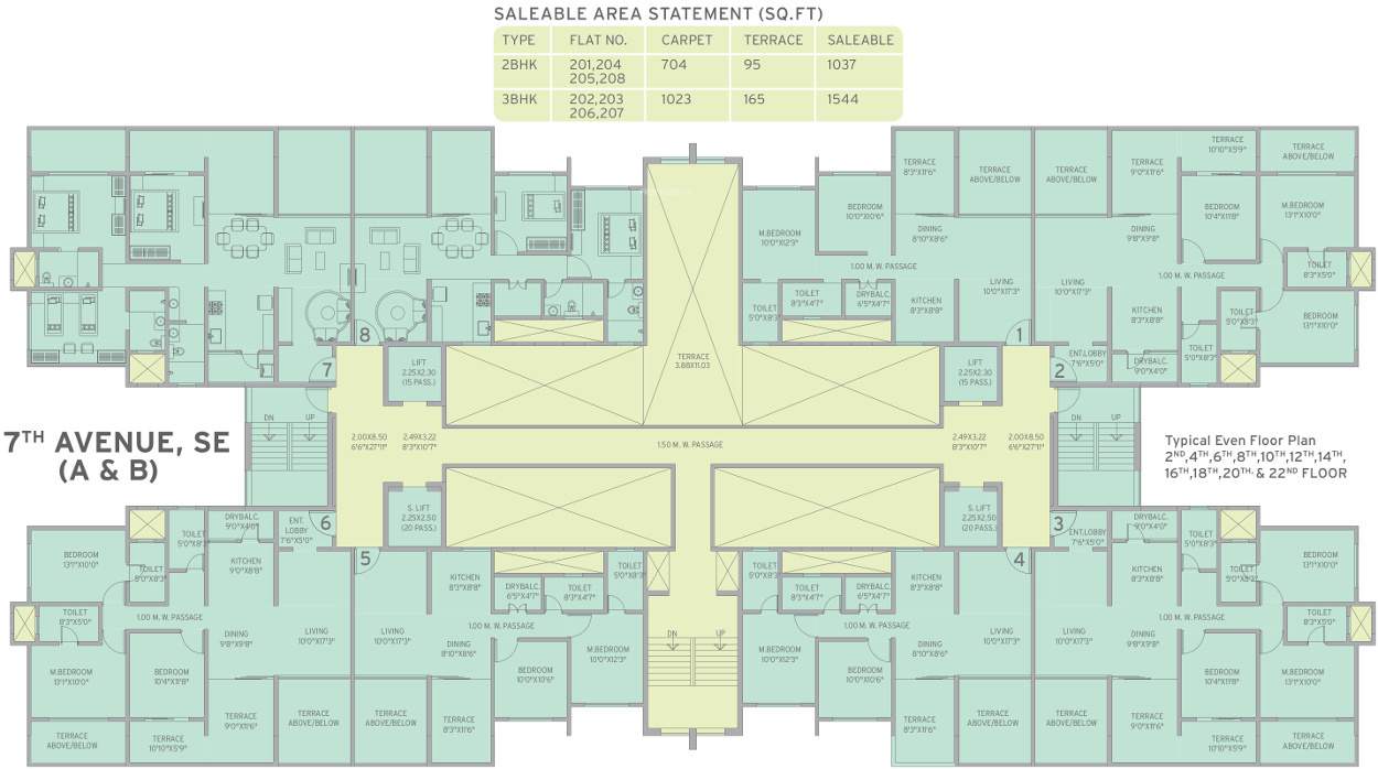 life republic 7th avenue Images for Cluster Plan of Kolte Patil Life Republic 7th Avenue