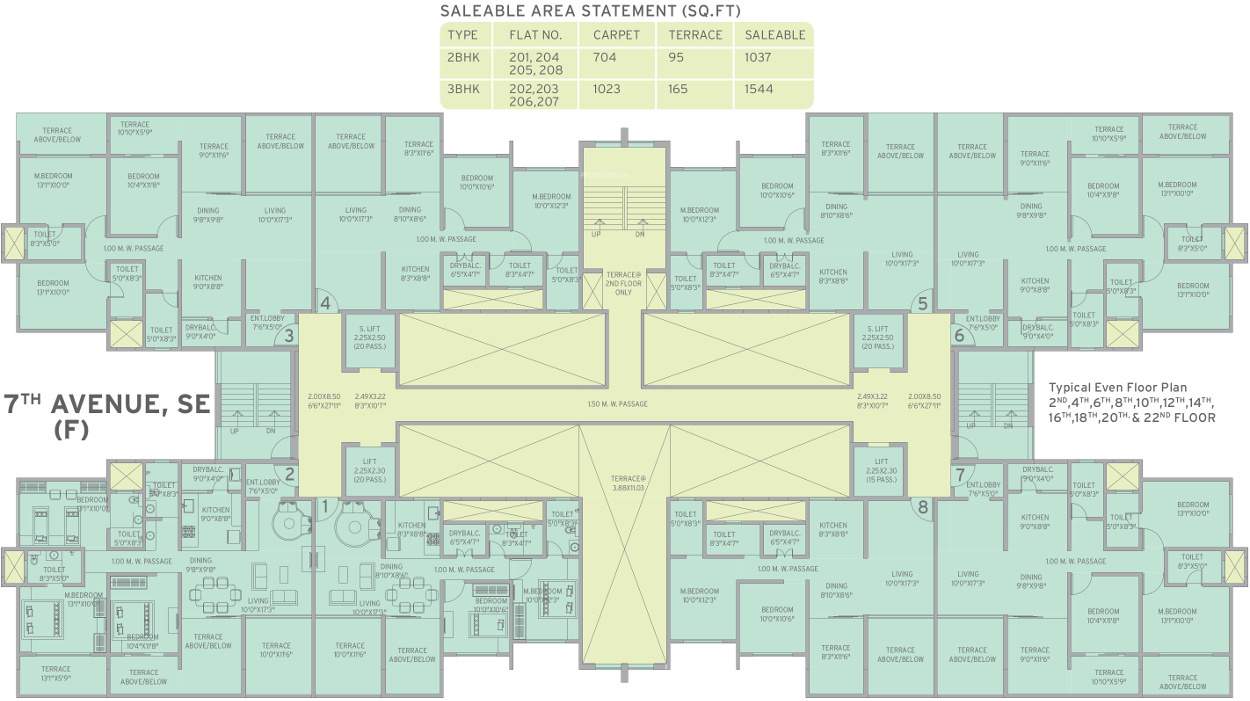 life republic 7th avenue Images for Cluster Plan of Kolte Patil Life Republic 7th Avenue
