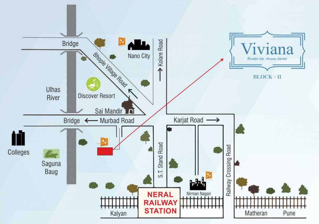 Images for Location Plan of Nirman Viviana Block 2