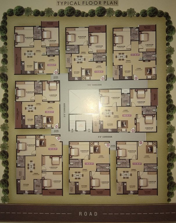 Images for Cluster Plan of SJR Residency