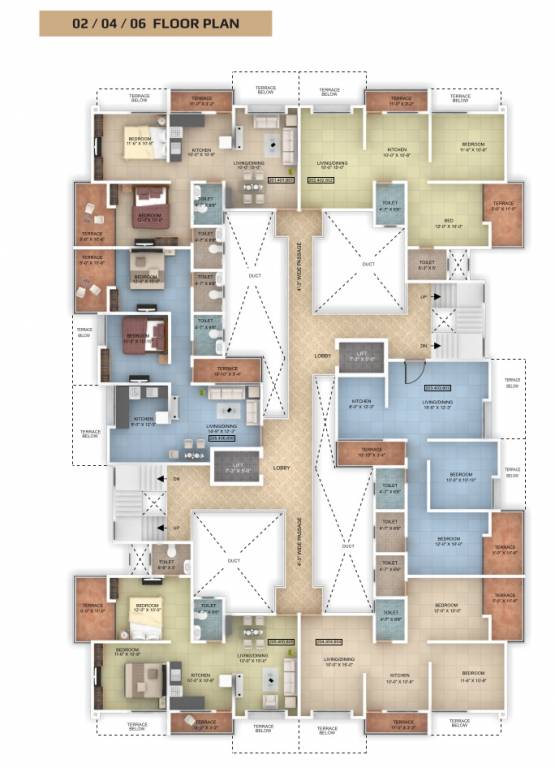  kalash ganga Wing B Even Cluster Plan