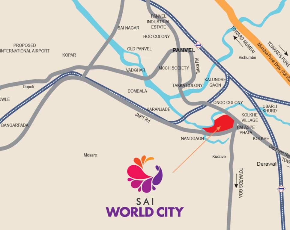  sai world city phase 1 Images for Location Plan of Paradise Sai World City Panvel