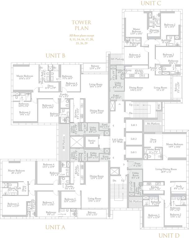 Images for Cluster Plan of Tribeca Trump Tower