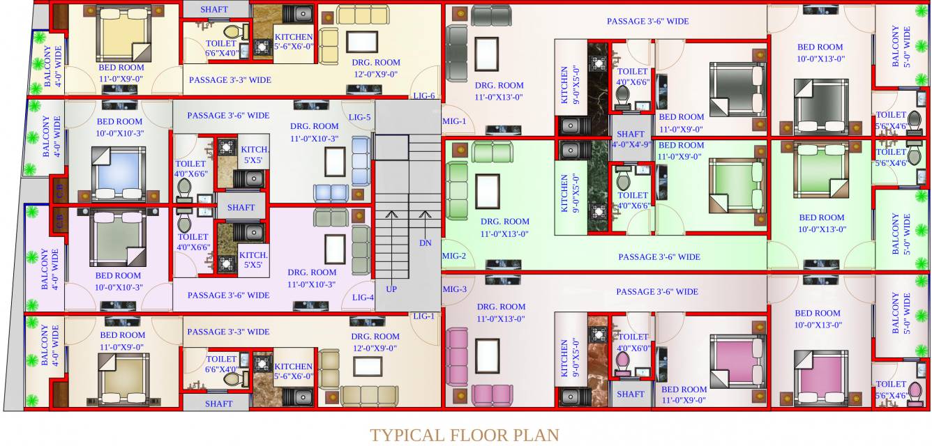 Images for Cluster Plan of Unique Apartments