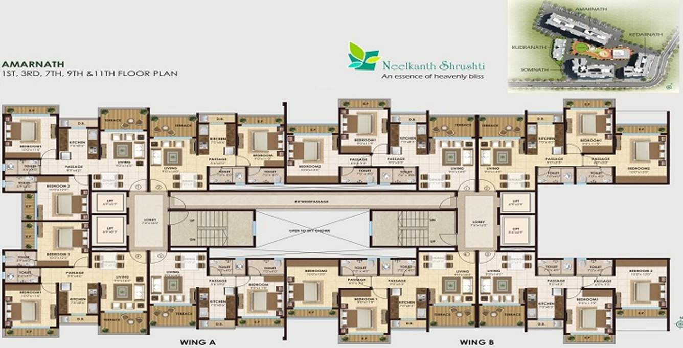 Images for Cluster Plan of Ashapura Neelkanth Shrushti Amarnath A B Wing And Vaidyanath