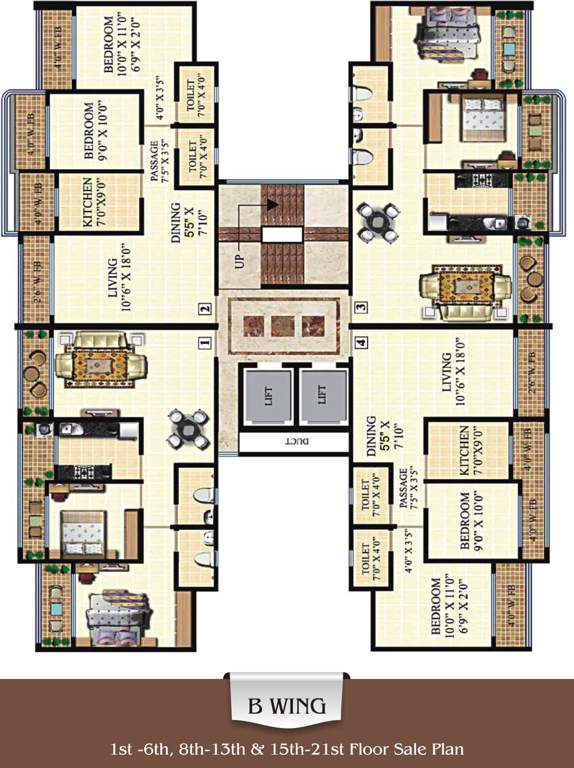 Images for Cluster Plan of Neminath Heights Wing B C D
