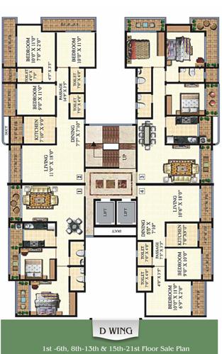 Images for Cluster Plan of Neminath Heights Wing B C D