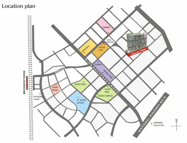 Images for Location Plan of Neminath Heights Wing B C D