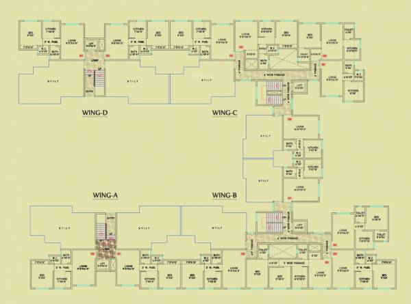 clusterPlan of Vardhaman Building No 4 Phase I Part Of Vardhaman Vatika Phase 2