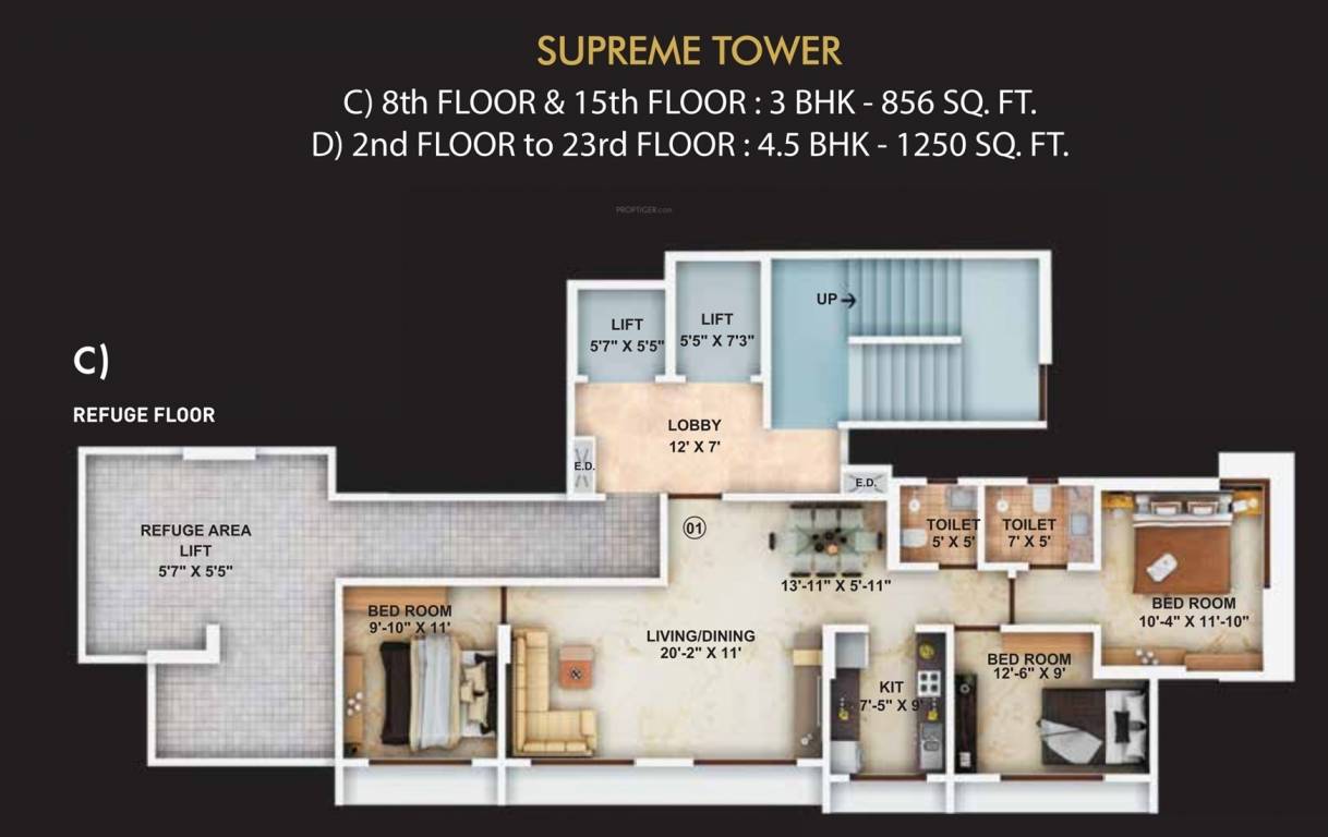  avant hillway  Imperial C Wing Cluster Plan