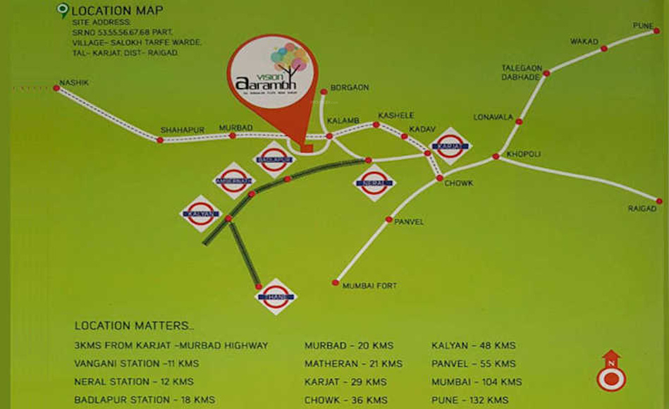  vision aarambh Location Plan