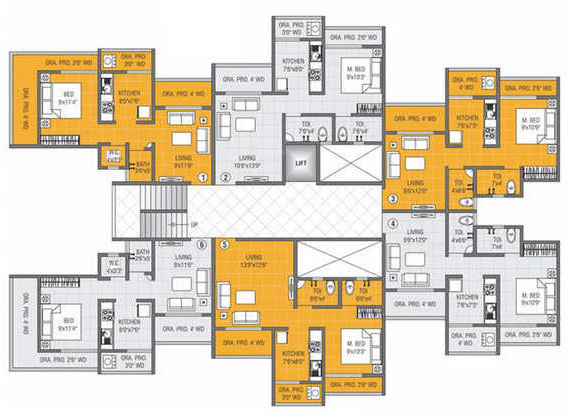  chandrangan-residency-type-a Building A Cluster Plan