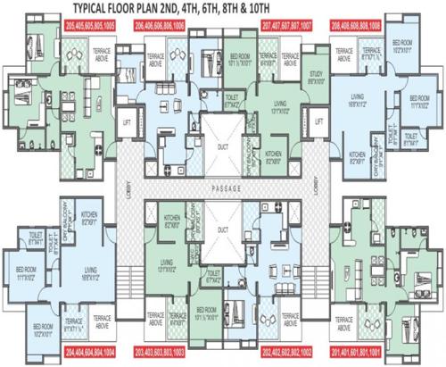 Images for Cluster Plan of Choice Goodwill Nirmiti B Building