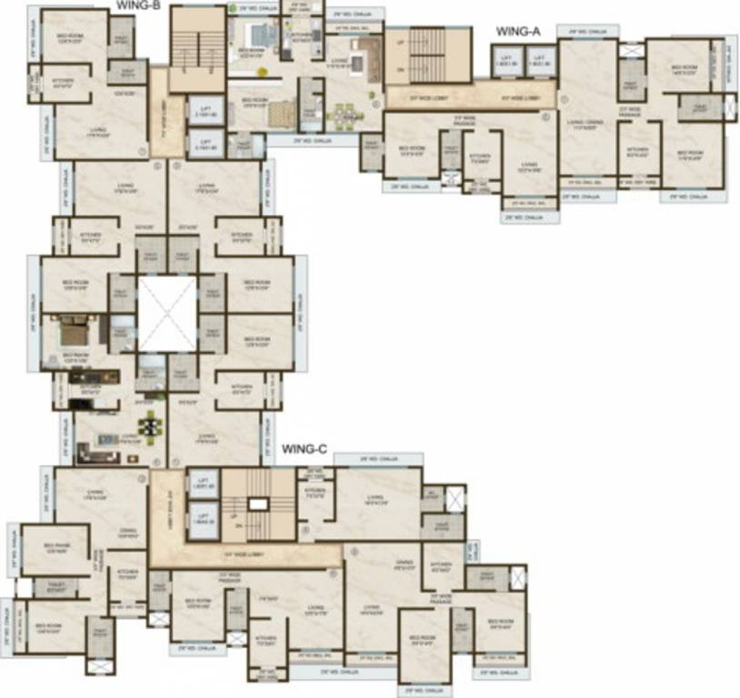 Images for Cluster Plan of Sagar Artic Building