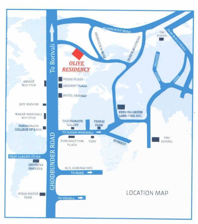  olive residency Location Plan