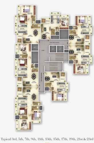 Images for Cluster Plan of Gopal Krishna Krishna Square