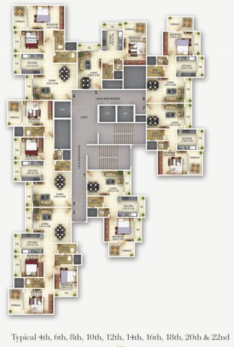 Images for Cluster Plan of Gopal Krishna Krishna Square