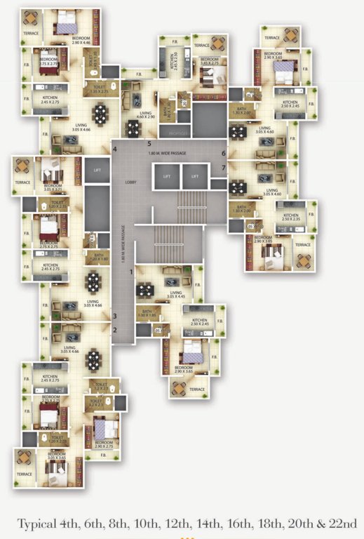 Images for Cluster Plan of Gopal Krishna Krishna Square