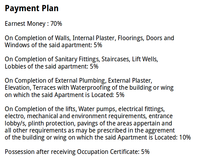 Images for Payment Plan of Hiranandani Barca Payment Plan