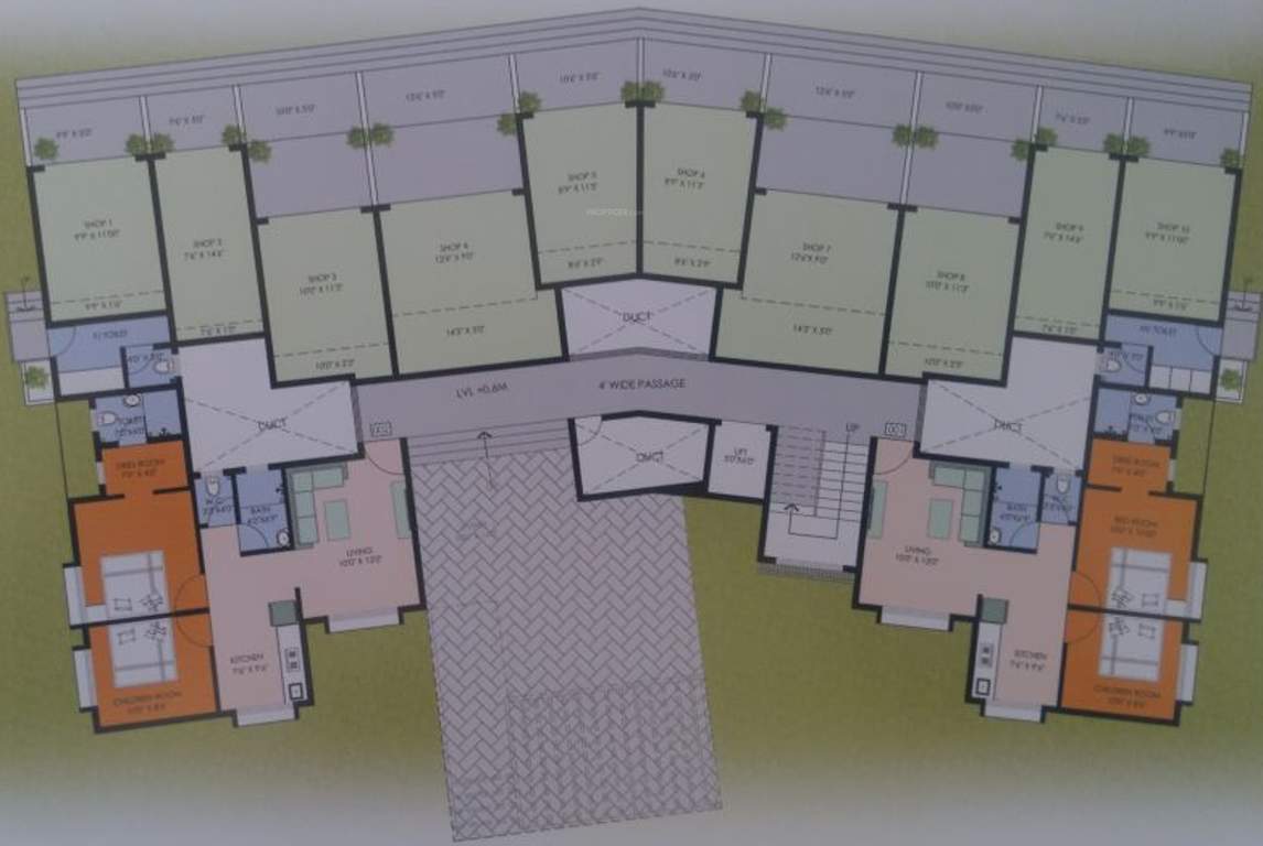 Images for Cluster Plan of A P Shree Gajanan Fortune City