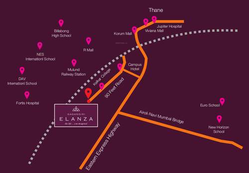  gagangiri-elanza Location Plan