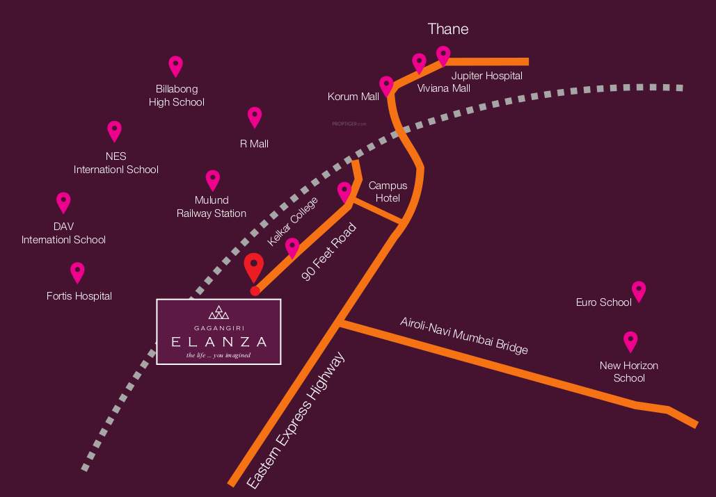  gagangiri elanza Location Plan