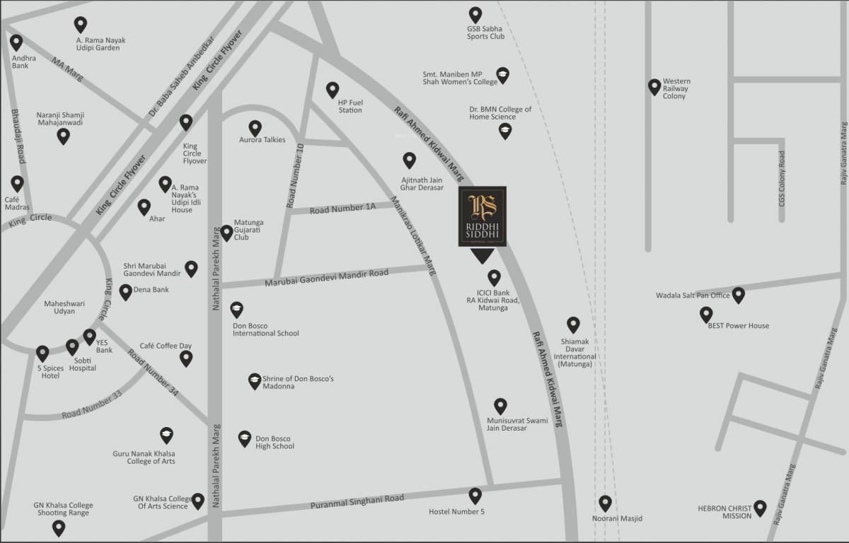  riddhi siddhi apartments chs Location Plan
