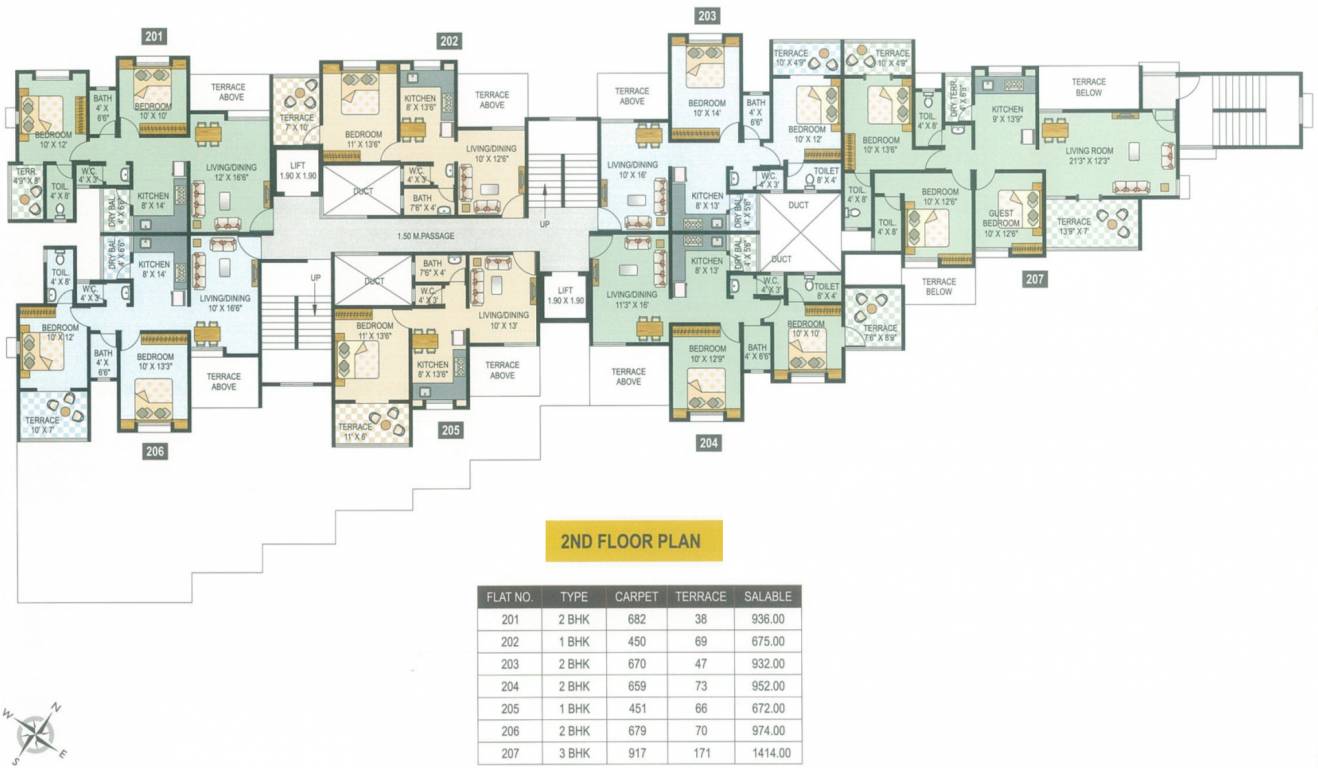  vyomkesh Vyomkesh Cluster Plan for 2nd Floor