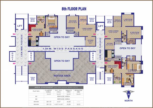 snehangan-residency C Building Cluster Plan