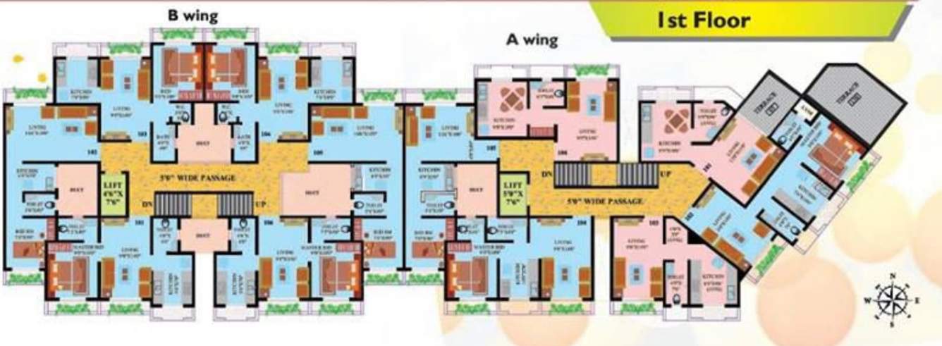  aditi empire phase1 B Wing Cluster Plan